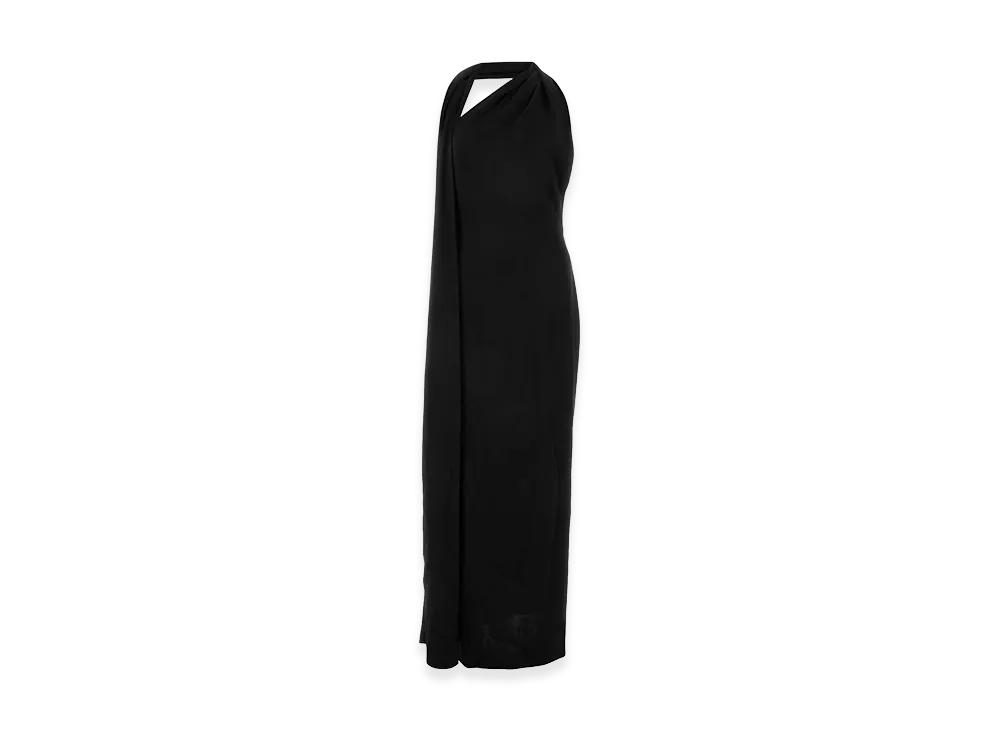 LOEWE Women's Satin Long Dress "Black"