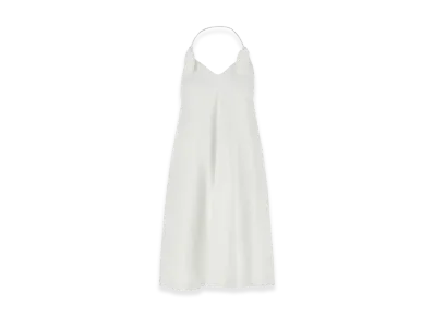 LOEWE Women's Stretch Crepe Flamenco Dress "White"