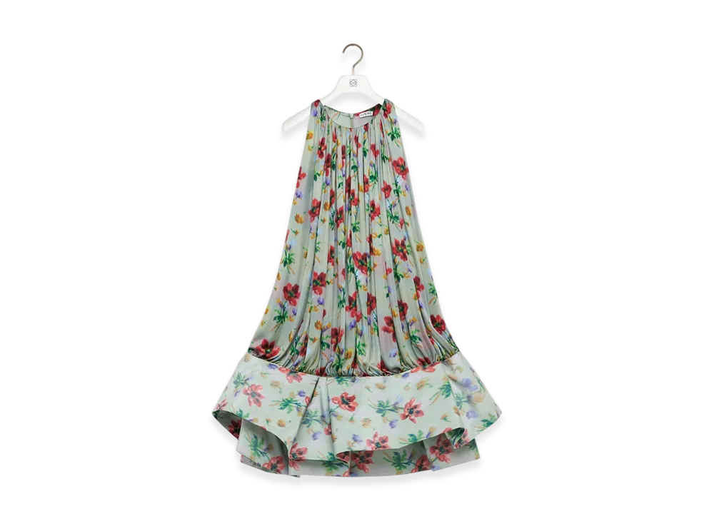 LOEWE Flamenco Dress "Green/Red"