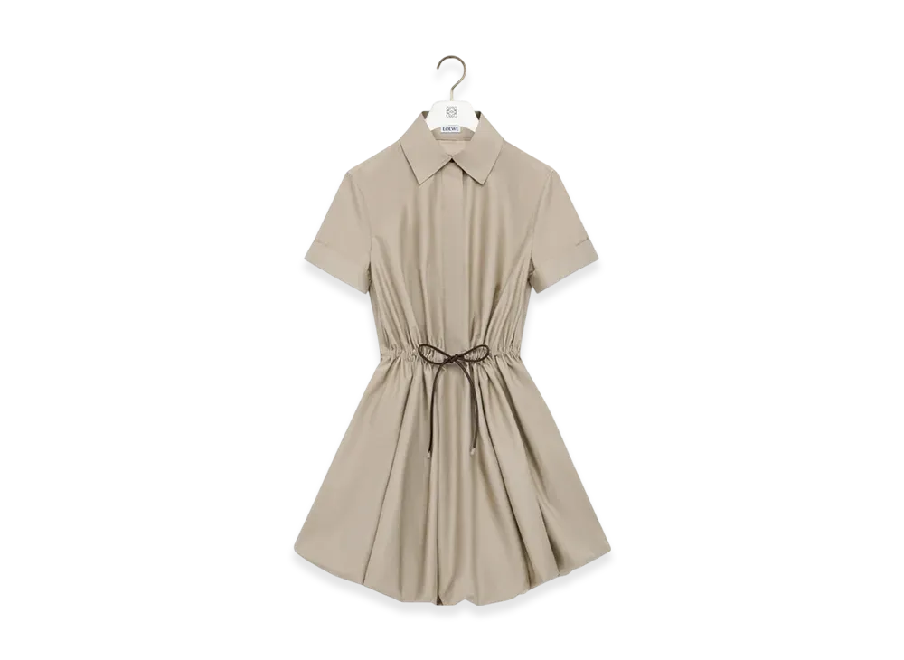 LOEWE Short-Sleeve Dress "Beige"