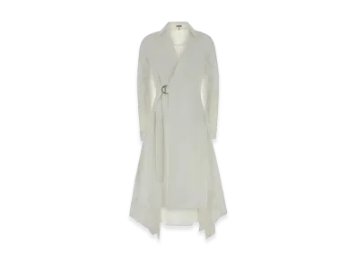 LOEWE Women's Poplin Shirt Dress "White"