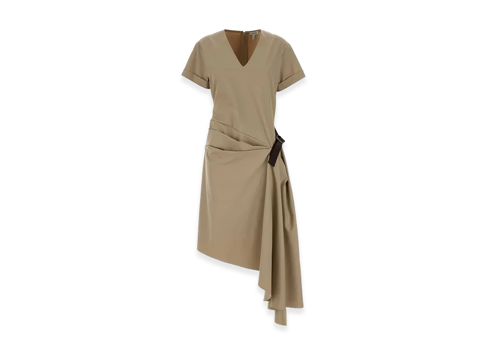 LOEWE Women's Twill Dress "Beige"