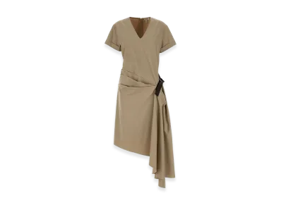 LOEWE Women's Twill Dress "Beige"
