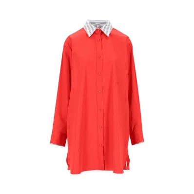 LOEWE Women's Popeline Mini Dress "Red"