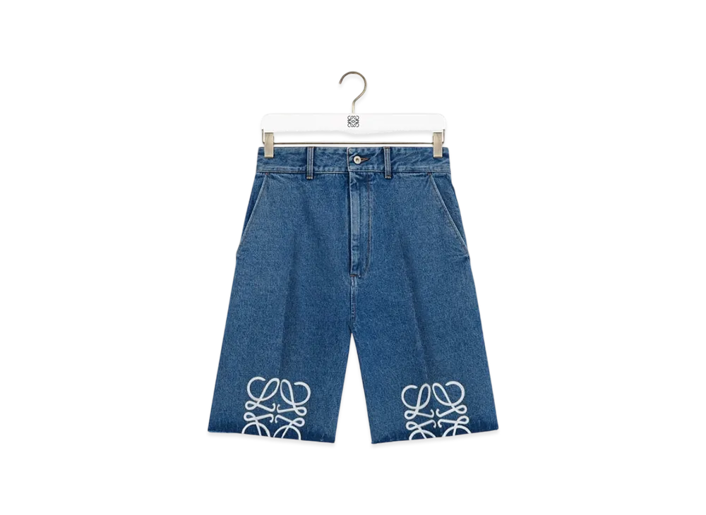 LOEWE Anagram Shorts "Jeans Blue"