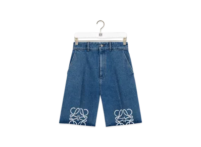 LOEWE Anagram Shorts "Jeans Blue"