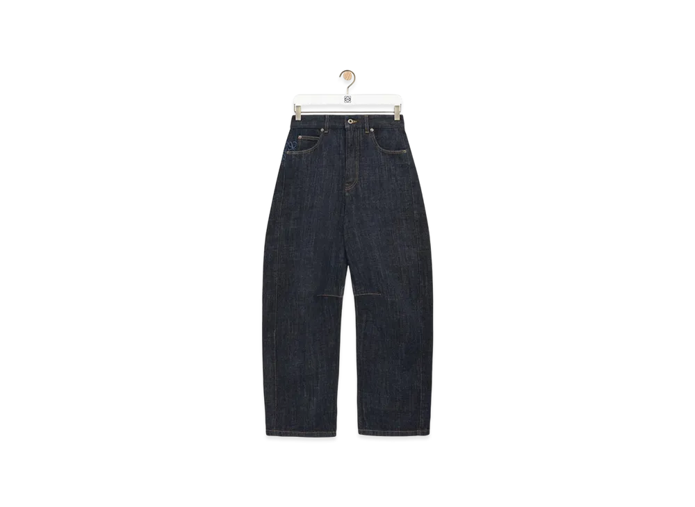 LOEWE Anagram Barrel Jeans "Indigo Blue"