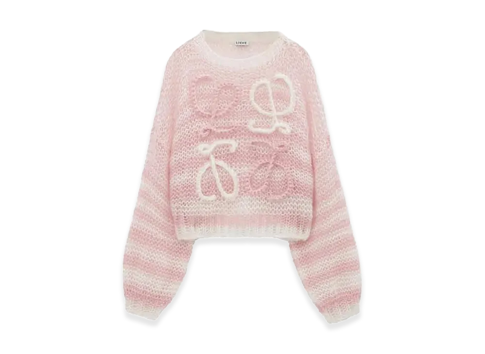LOEWE Logo Jacquard Knit Sweater "Pink"