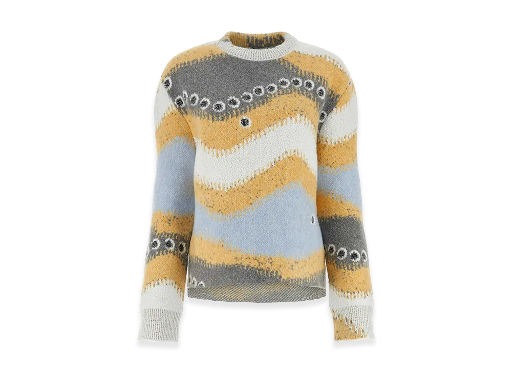 LOEWE Women's Stretch Wool Blend Sweater "Multicolor"