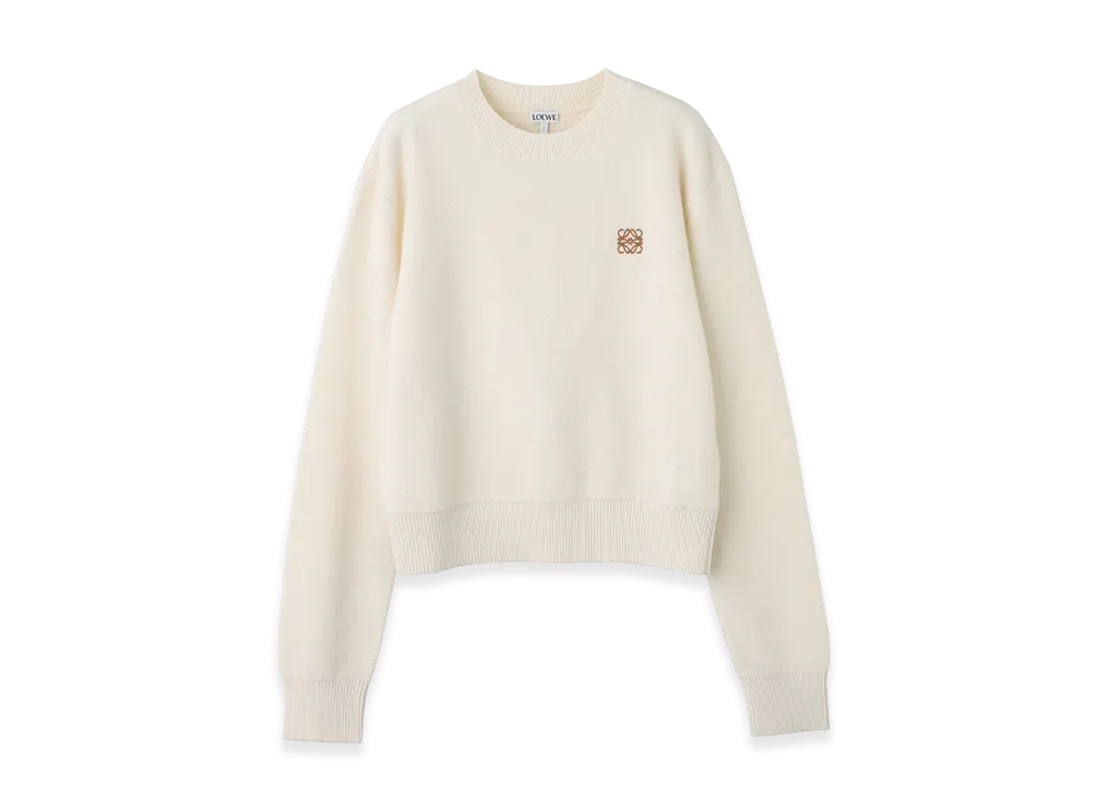 LOEWE Women's Crew-Neck Knit "Ecru"