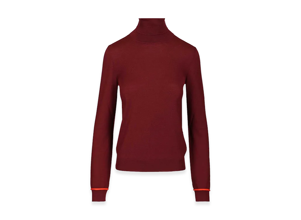 LOEWE Women's Wool Turtleneck "Bordeaux"