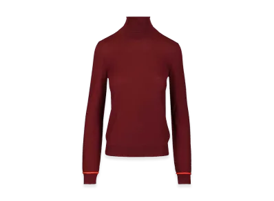 LOEWE Women's Wool Turtleneck "Bordeaux"