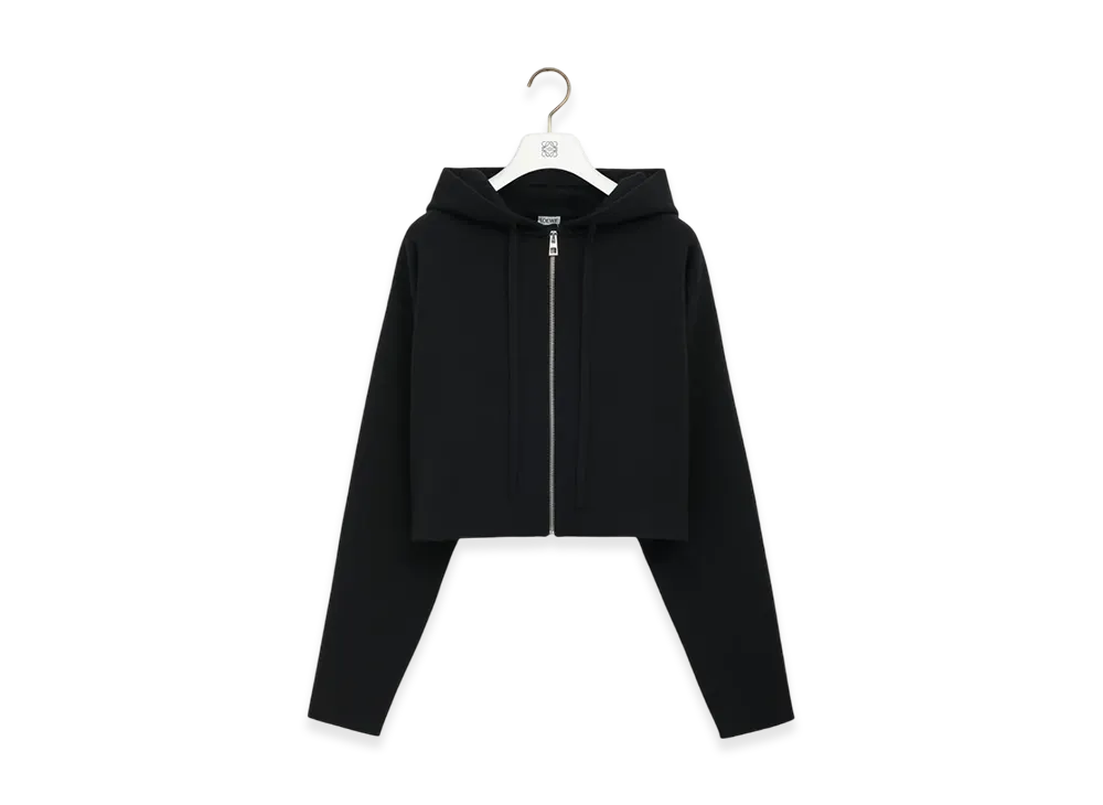 LOEWE Anagram Zip-Up Hoodie "Black"