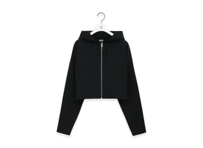 LOEWE Anagram Zip-Up Hoodie "Black"