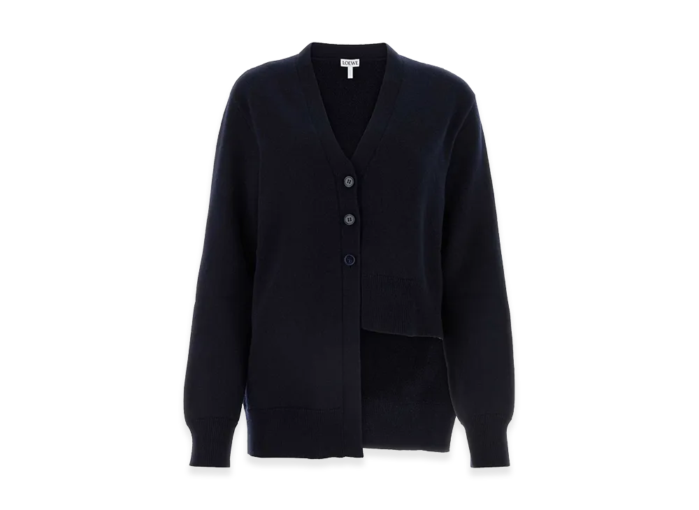 LOEWE Women's Cashmere Cardigan "Midnight Blue"