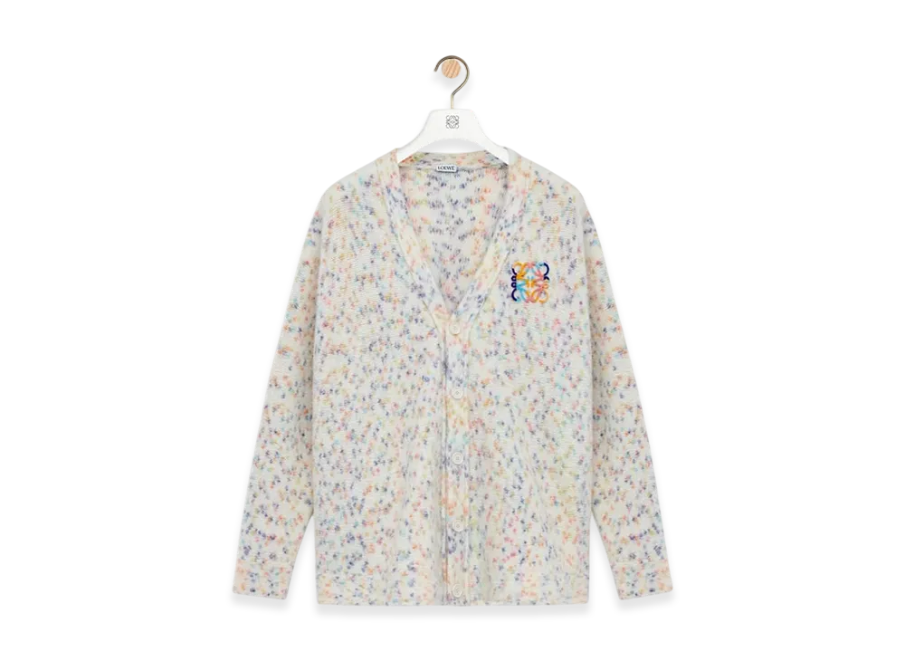 LOEWE Trapeze Cardigan "White/Multicolor"
