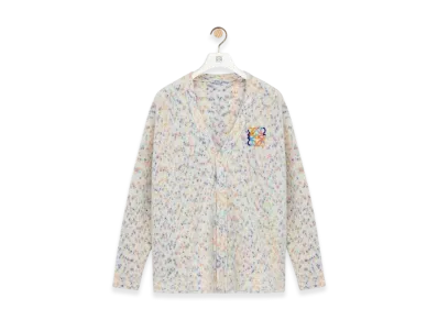 LOEWE Trapeze Cardigan "White/Multicolor"