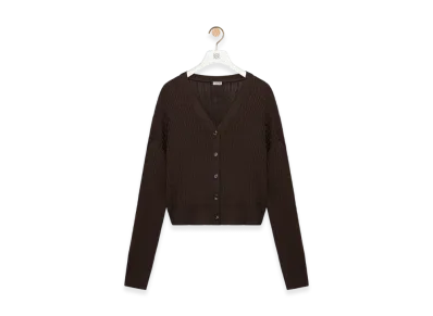 LOEWE Cardigan "Dark Brown"