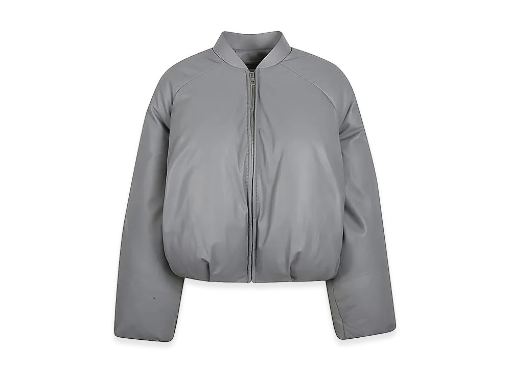 LOEWE Women's Leather Padded Bomber Jacket
"Grey"