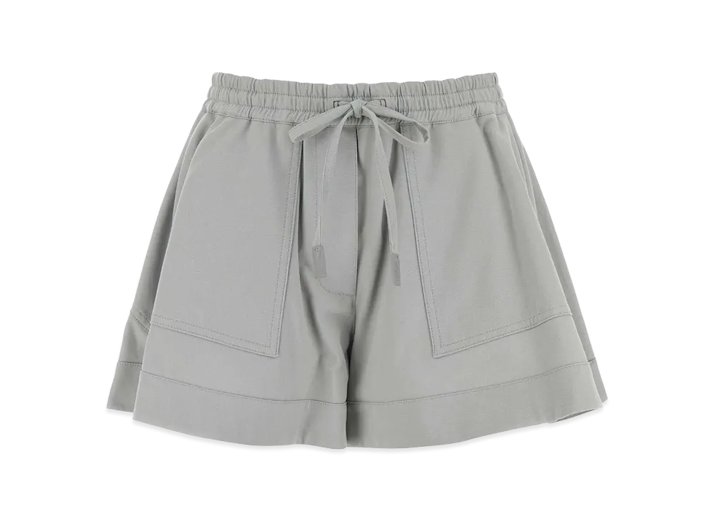 LOEWE Women's Powder Blue Twill Shorts "Light Grey"