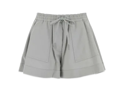 LOEWE Women's Powder Blue Twill Shorts "Light Grey"