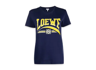 LOEWE Women's T-Shirt in Cotton Deep "Deep Blue"
