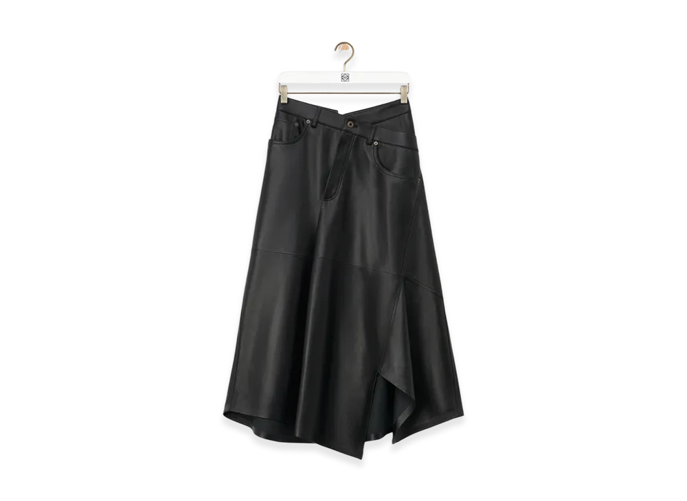 LOEWE Asymmetric Skirt "Black"