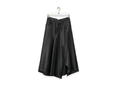 LOEWE Asymmetric Skirt "Black"