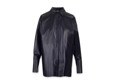 LOEWE Women's Nappa Oversize Shirt "Black"