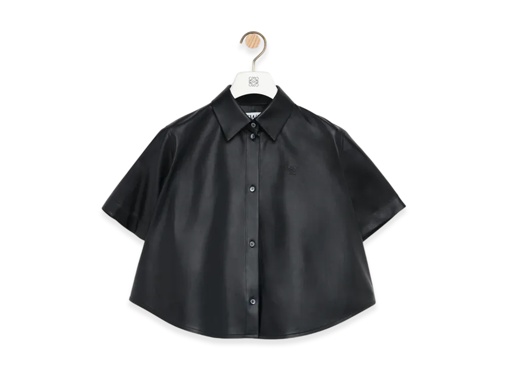 LOEWE Short-Sleeve Trapeze Shirt "Black"