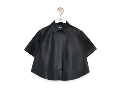 LOEWE Short-Sleeve Trapeze Shirt "Black"