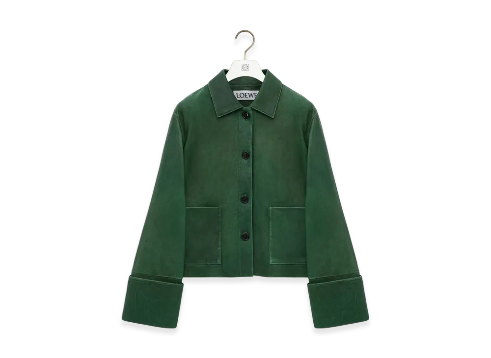 LOEWE Turn-Up Jacket "Dark Green"