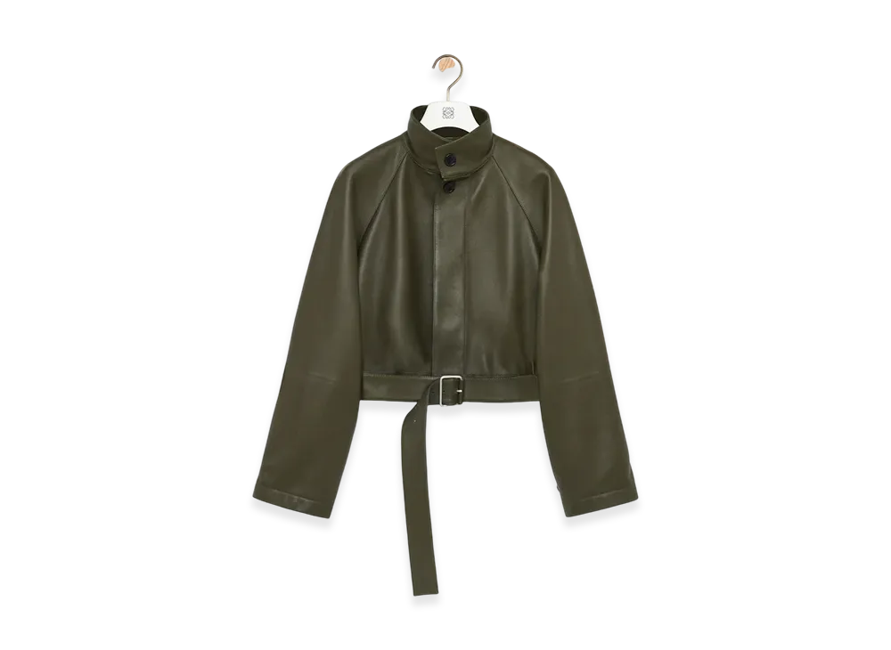 LOEWE Short Trench "Khaki Green"