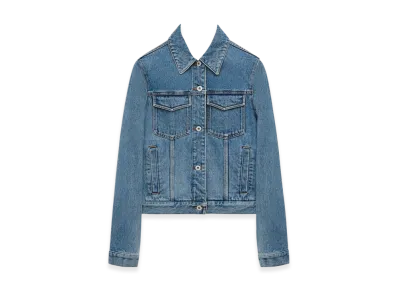 LOEWE Women's Anagram Jacket in Denim Mid "Mid Blue Denim"