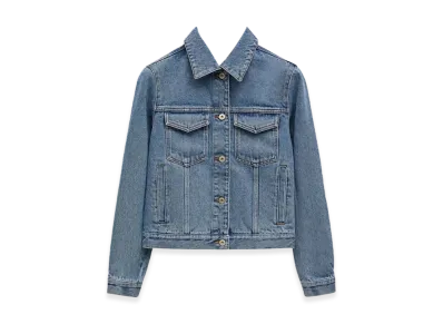 LOEWE Women's Anagram Jacket in Denim "Mid Blue Denim"