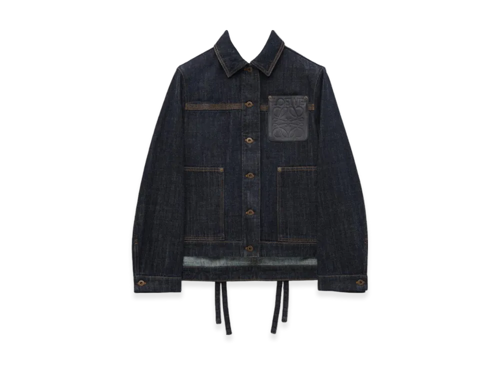 LOEWE Women's Workwear Jacket in Denim "Indigo Blue"