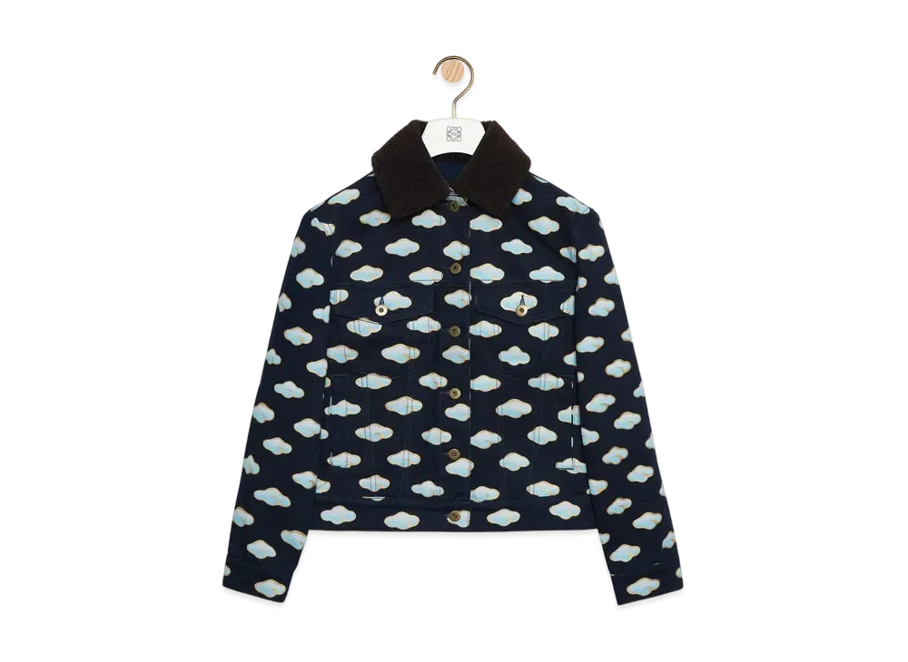 LOEWE Women's Jacket in Denim "Navy/Blue"