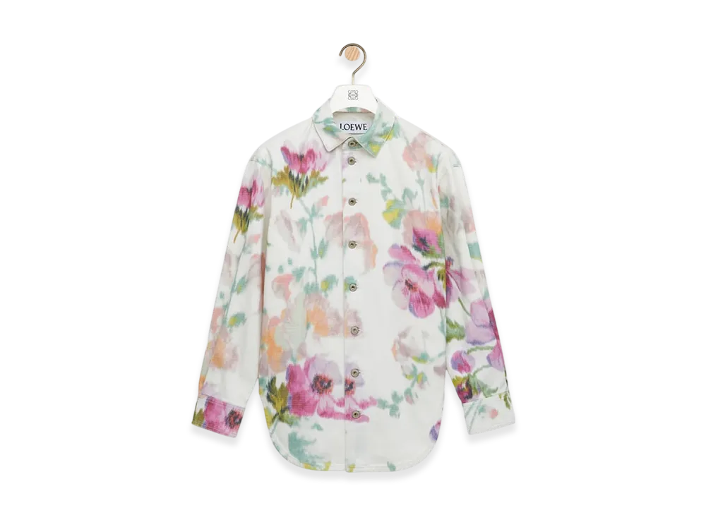 LOEWE Overshirt "White/Pink"