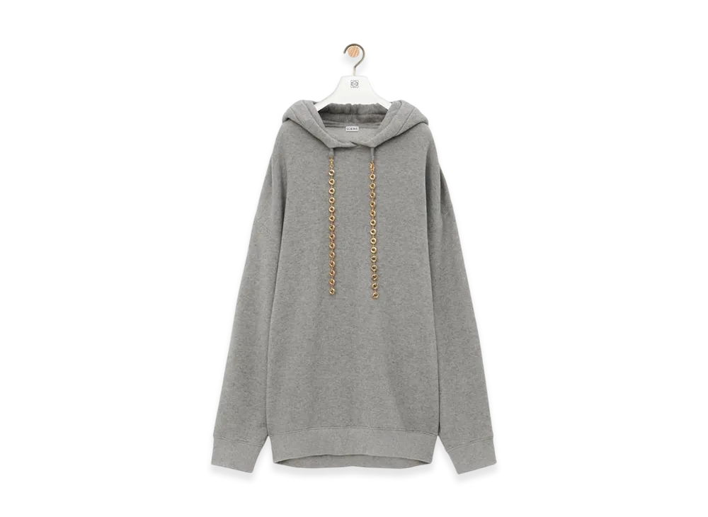LOEWE Chain Hoodie "Lead Grey"