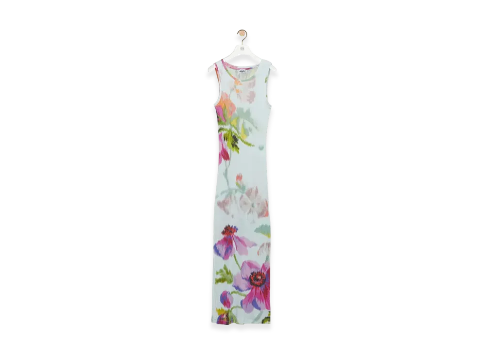 LOEWE Tank Dress "Light Blue/Multicolor"