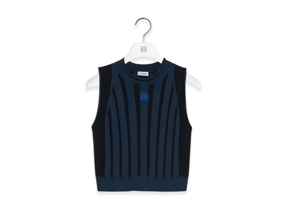LOEWE Top "Navy Blue/Black"