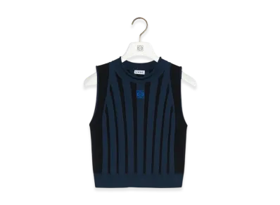 LOEWE Top "Navy Blue/Black"