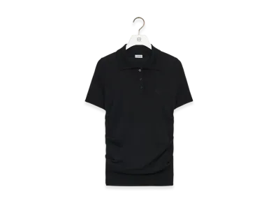 LOEWE Short-Sleeve Polo Sweater "Black"