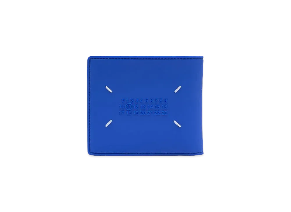 Maison Margiela Rubber Leather Bi-fold Wallet "Klein Blue"