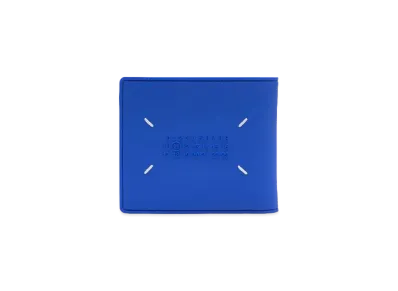Maison Margiela Rubber Leather Bi-fold Wallet "Klein Blue"