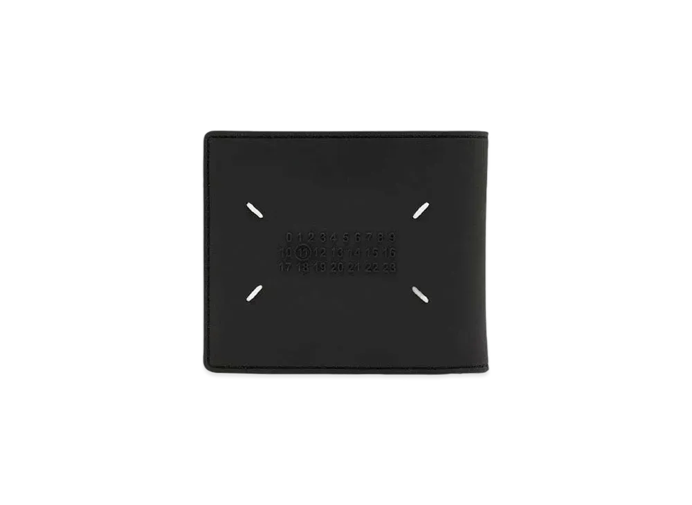 Maison Margiela Rubber Leather Bi-fold Wallet "Black"