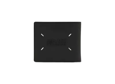 Maison Margiela Rubber Leather Bi-fold Wallet "Black"