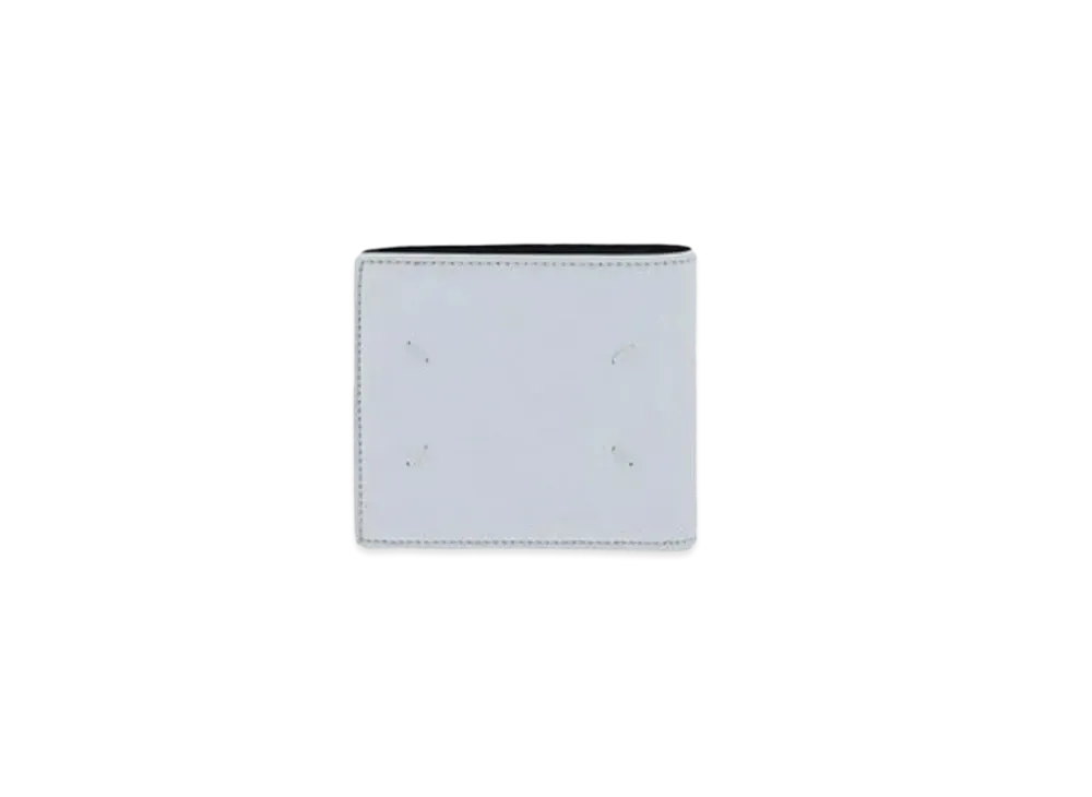 Maison Margiela Wrinkled Leather Bi-fold Wallet "White"