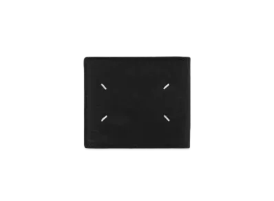 Maison Margiela Wrinkled Leather Bi-fold Wallet "Black"
