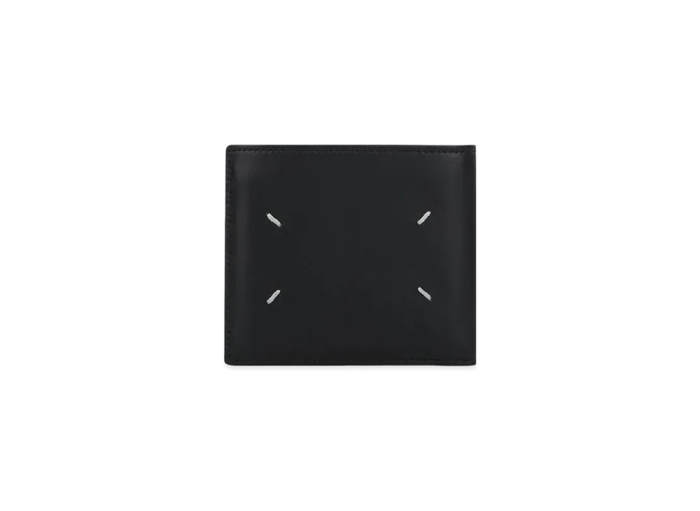 Maison Margiela Stitch By Color Leather Bi-fold Wallet "Black/Beige"